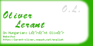 oliver lerant business card